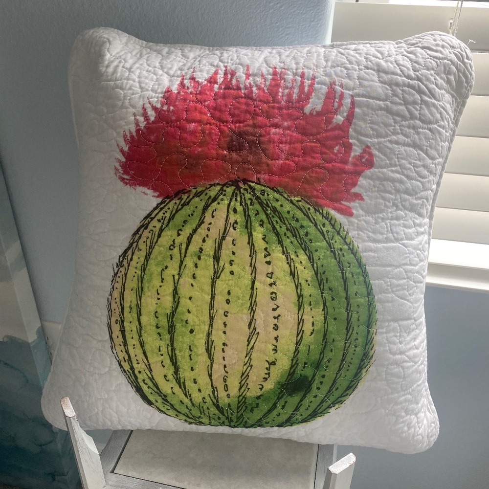 NEW CACTUS FLOWER PLANT LADY succulent DESERT Donna Sharp QUEEN QUILT cacti  NWT